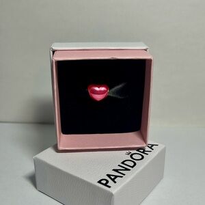 PANDORA PINK HEART CHARM